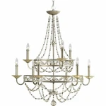 Antique Silver 9 Chandelier Thomasville Lighting P4444-34 Hall Foyer. Fixed Price $699.00.