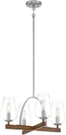 Minka Lavery 1064-699 Birnamwood Light Convertible Chandelier Koa Pewter. Fixed Price $279.00.