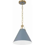 Crystorama XAV-B8301-VG-BL Xavier Mini Pendant Vibrant Gold. Fixed Price $238.00.