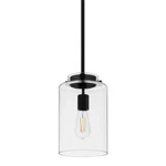 Hampton Bay Mullins 6.75" Coal Black Mini Pendant Hanging Light, Kitchen. Fixed Price $23.94.