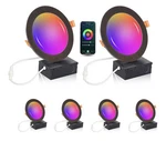 Smart Wifi Led Recessed Lights Rgb Color Changing 6INCH Cloudy Bay Pack. Fixed Price $110.00.