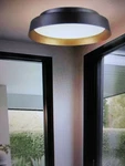 Monteaux Lighting 13 In. Black And Gold Integrated Led Flush Mount Ceiling. Fixed Price $41.75.