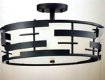 Nuvo Lighting LANSING-3 Semi-flush Mount Fixture 60/6436. Fixed Price $59.97.