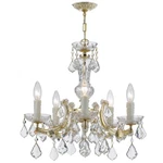 Crystorama Maria Trsa 5 Lt Gld Mini-chdlr W/clr Hand Cut 4376-GD-CL-MWP. Fixed Price $419.99.
