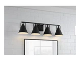 Sea Gull Lighting Insdale Linear Chandelier, Black/steel 6001504-112. Fixed Price $89.49.