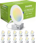 12 Pack 6 Inch Led Recessed Lighting With Junction BOX,5CCT,ULTRA-THIN. Fixed Price $85.99.