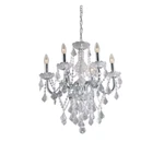 Portfolio 6-LIGHT Polished Chrome Vintage Crystal Chandelier. Fixed Price $135.20.