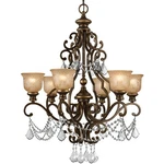 Crystorama 7516-BU-CL-MWP Norwalk Chandelier Bronze Umber. Fixed Price $991.02.