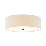 Justice Textile Classic 5LT Drum Flush-mount, Black/cream FAB-9732-CREM-MBLK. Fixed Price $312.00.