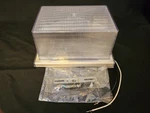 Vintage Nos Progress Clear Prismatic Diffuser Wall Mount Light Fixture White. Fixed Price $37.95.