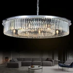 Meelighting 33" Modern Crystal Chandelier MD85051-D850 Chrome Metal K9. Fixed Price $269.95.