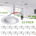 Led Recessed Lighting 6 Inch, 12 Pack, 15W Dimmable Trim Can Lights, Baffle. Fixed Price $65.00.