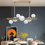 Modern 7-LIGHT Linear Bubble Chandelier Glass Ball Ceiling Pendant Lamp Fixture. Fixed Price $120.48.