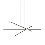 Sonneman 2763 Black Stix Led Pendant With Optical Acrylic Shade. Fixed Price $2170.00.
