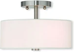 Livex Lighting 51052-91 Meridian Semi-flush Mount Brushed Nickel. Fixed Price $40.00.
