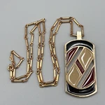Vintage Sarah Coventry "front Row" Geometric Enamel Pendant Necklace 70S Mcm 24". Fixed Price $14.95.