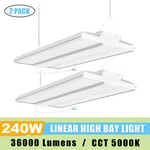2PACK Led High Bay Shop Lights 240W 36000LM EQV.1000W Mh Linear Hanging. Fixed Price $183.60.