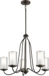 Kichler 44176OZ - 5 Light Chandelier From The Lorin Collection Olde Bronze. Fixed Price $80.74.