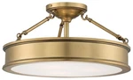 Minka Lavery 4177-249 Harbour Point 3 Light 19"W Semi-flush Gold. Fixed Price $434.00.