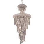 Elegant Lighting V1800SR16C/RC Spiral Mini Chandelier Chrome. Fixed Price $880.00.