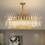 Luvodi Luxury Chandelier Kitchen Ceiling Pendant Light Raindrop Crystals. Fixed Price $59.93.