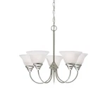 Kichler Lighting Model# 2076 Chandelier- Brushed Nickel. Fixed Price $99.00.