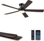 Ayaoty 46" Ceiling Fans With Lights And Remote - Flush Mount. Fixed Price $112.99.