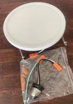 Open Box Feit Electric Led Downlight Dimmable 7.5" 2700K Soft White. Fixed Price $21.00.