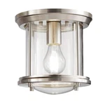 Hampton Bay Melrose Park 8 In. 1-LIGHT Brushed Nickel Flush Mount. Fixed Price $26.49.