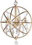 Amalfi Decor 5 Light Orb Crystal Beaded Chandelier, Led Cage Wrought Iron K9. Fixed Price $170.00.