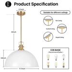 Farmhouse Pendant Vintage Hanging Industrial Ceiling Lights Fixture E26. Fixed Price $86.88.