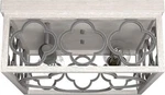 Hunter Gablecrest 2-LIGHT Distressed White, Medium Size Flush Mount. Fixed Price $64.99.