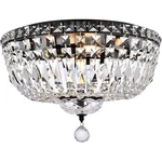 Elegant Lighting V2528F16BK/RC Tranquil Flush Mount Black And Clear. Fixed Price $382.00.