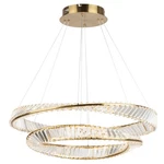 Artcraft Lighting AC6723 Stella 32"W Crystal Ring Chandelier - Brass. Fixed Price $2595.05.