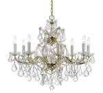 Crystorama Lighting Group 4408-CL-MWP Maria Theresa 9 26"W Gold. Fixed Price $1489.02.