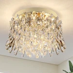 Crystal Chandeliers For BEDROOM,4-LIGHTS Ceiling Fixtures Flush Mount,g.... Fixed Price $154.47.
