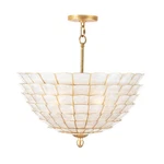 Kalco 515145 Samal Light 20"W Semi-flush Bowl Ceiling Fixture Oxidized Gold. Fixed Price $1120.00.