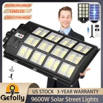 Gefolly SL-9600W Commercial Super Large Solar Street Lights Outdoor Dusk To Dawn. Fixed Price $158.30.