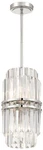Crystorama Hayes 8" Wide Polished Nickel 4-LIGHT Mini Pendant. Fixed Price $548.00.