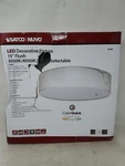 Nuvo Lighting 62/998 15"W Led Flush Mount Drum Ceiling Fixture - White Fabric. Fixed Price $109.00.