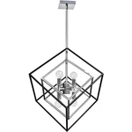 Dainolite Lighting KAP-196P-PC-MB Kappa Pendant Polished Chrome With Matte Black. Fixed Price $254.40.