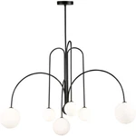Artcraft Lighting AC6656BK Comet Chandelier Semi Matte Black. Fixed Price $528.90.