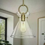 1 Pack Gednbo Pendant Light, 9.84 Modern Glass, Adjustable, Gold. Fixed Price $64.95.