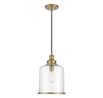 1-LIGHT Pendant Natural Brass By Meridian Lighting M70120NB. Fixed Price $250.00.