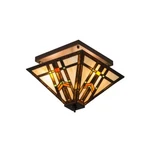 Meyda Lighting 3 14" Square Prairie Wheat Flush, Bronze - 178890. Fixed Price $823.25.