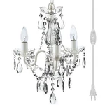 Gypsy Color The Original Brink House Plug-in 3 Light Crystal White Hanging Ch.... Fixed Price $109.68.