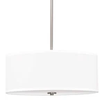 Kira Home Nolan 18" Classic 3-LIGHT Drum Pendant Chandelier, White Fabric Sha.... Fixed Price $243.99.