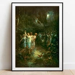 Art Print Fairies Midsummer Night's Dream By Dore Giclee Poster Wall. Fixed Price $52.26.
