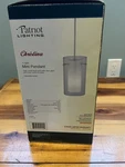 Patriot Lighting Mini Pendant Satin Nickel Clear Glass Outer Vanilla Inside Nib. Fixed Price $15.00.