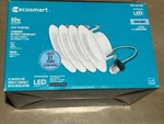 (4-PK) Ecosmart Integrated Led Recessed Retrofit Light Trim 5000K CEC-T20 4". Fixed Price $20.00.